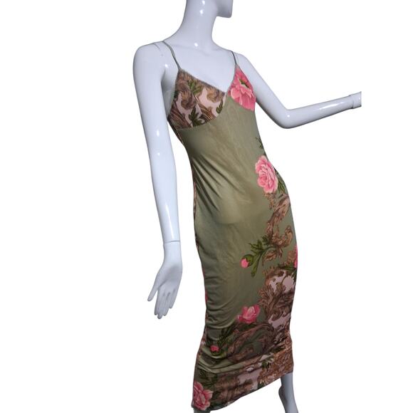 Whimsical Fairycore Women's Small Babydoll Romantic Delicate Floral Maxi Dress - Picture 7 of 11